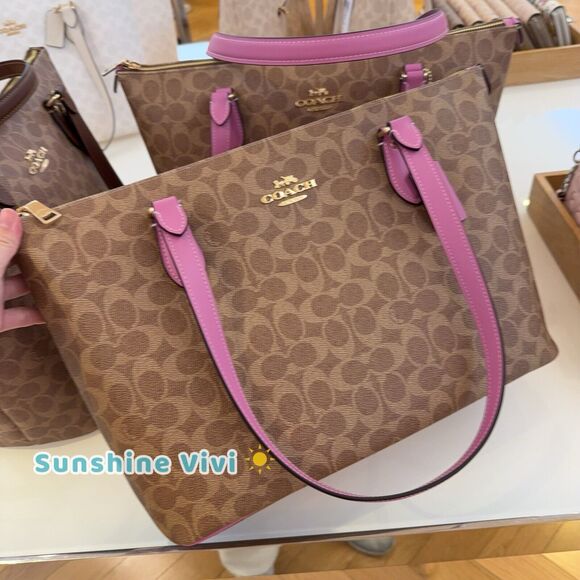 Coach | Bags | Nwt Coach Cw38 Gallery Tote Bag In Signature Canvas ...